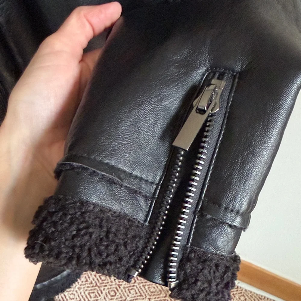 Kut from the Kloth Black Textured Leather Jacket - Picture 7 of 7